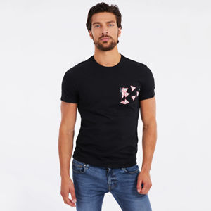 Guess pánské černé triko s kapsičkou - XL (JBLK)